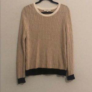 Cable-knit sweater